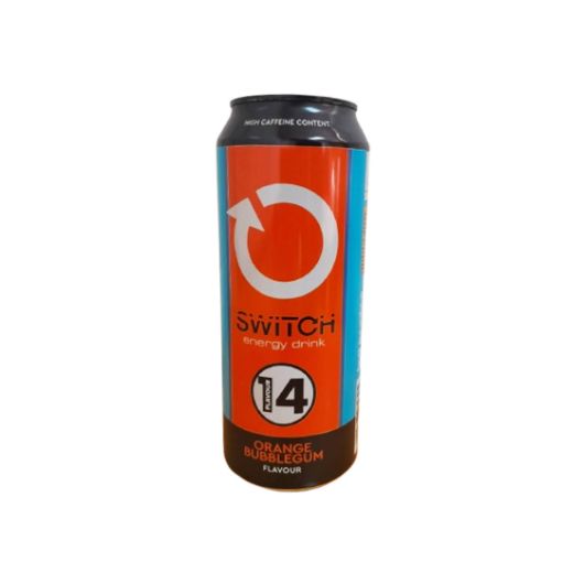 Picture of SWITCH ENERGY DRINK ORANGE BUBBLEGUM  500ml