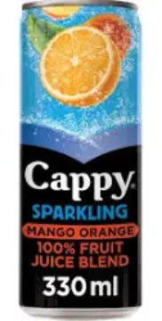 CAPPY SPARKLING MANGO ORANGE JUICE 330ML