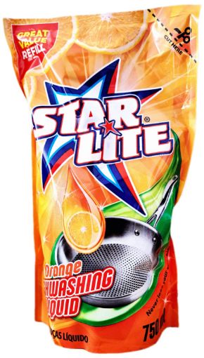 Picture of STARLITE DISHWASHING LIQUID REFILL PACK ORANGE  750ml