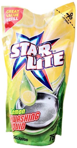 Picture of STARLITE DISHWASHING LIQUID REFILL PACK LEMON  750ml