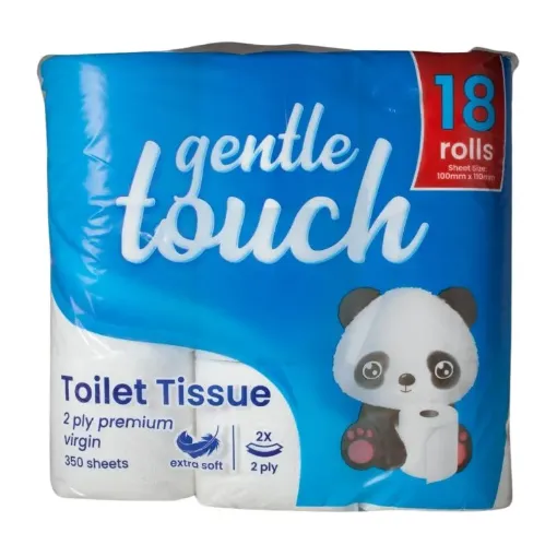 Picture of GENTLE TOUCH TOILET TISSUE 2PIY 350SHEETS  18Piece